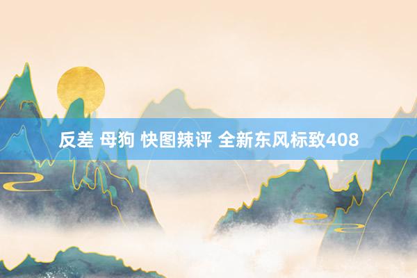 反差 母狗 快图辣评 全新东风标致408